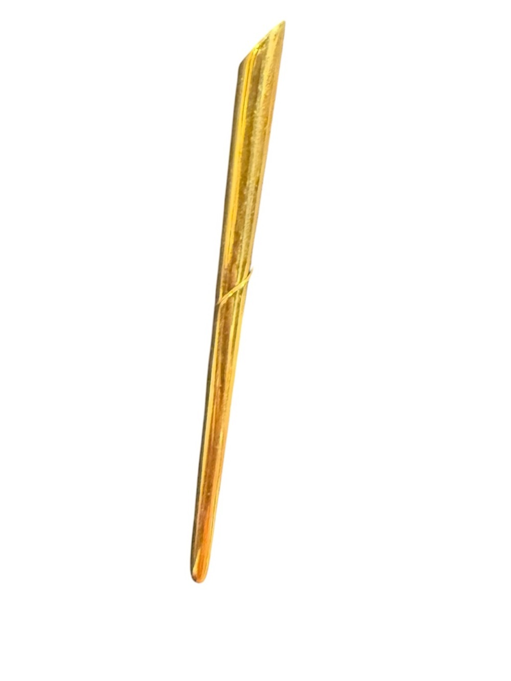 Vintage Monet Gold-tone Sleek Tapered Stick Brooch